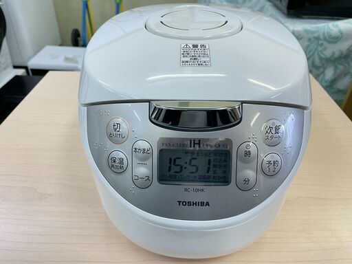 【IHジャー】炊飯器 5.5合炊き かまど銅コート 2019年 RC-10HK 東芝 TOSHIBA 福島 郡山市