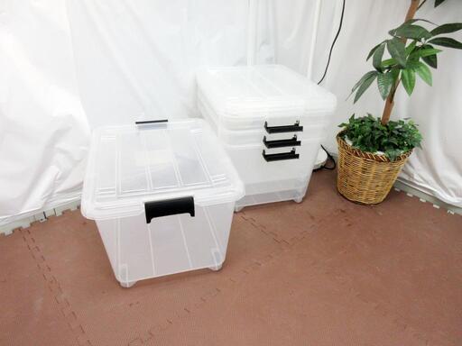 ☆T2354☆ コロ付き収納ボックス 4個セット 蓋つき①