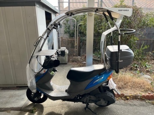 少し値下げしました！雨の日も乗れます〜屋根付きアドレスv125gです。