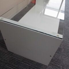 【お値下げ！】JM16692)ガラスローテーブル (東谷(株)) 幅：約90cm 高さ：約41.5cm 奥行：約45cm 中古品【取りに来られる方限定】の画像