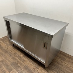 業務用　ステンレス　扉付き作業台　W１２００ｘD６００ｘＨ８００ｍｍ　店舗　飲食店　厨房　1