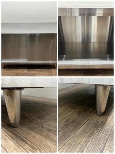 業務用　ステンレス　扉付き作業台　W１２００ｘD６００ｘＨ８００ｍｍ　店舗　飲食店　厨房　1