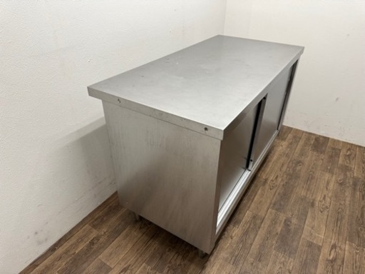 業務用　ステンレス　扉付き作業台　W１２００ｘD６００ｘＨ８００ｍｍ　店舗　飲食店　厨房　1