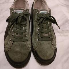 【引渡先決定】プーマ　スエードスニーカー　カーキ25センチ