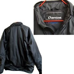 使用感少なめ★オンヨネ 中綿入り ジャケット ブラック スキーウェア インナー ONJ 93731-3 上 ONYONE 黒 キレイ ☆ PayPay(ペイペイ)決済可能 ☆ 札幌市 豊平区 平岸の画像