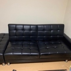 ソファベッド　高級キルティング仕様