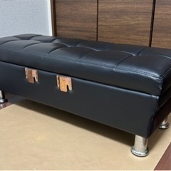 ソファベッド　高級キルティング仕様の画像