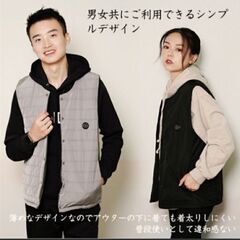 男女兼用　電熱ベスト　グレー　Ｍサイズの画像