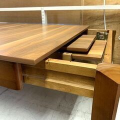 【リサイクルストアスターズ城西店】伸縮ローテーブル ローテーブル テーブル 茶色の画像