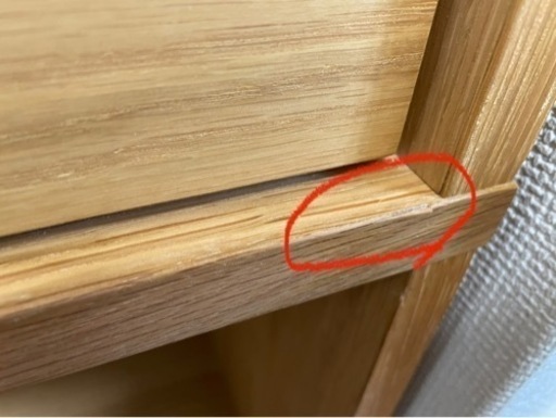 MUJI スタッキングシェルフ・３段×２列・オーク材　収納付