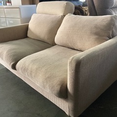 ● 無印良品、2人掛けソファー、ヘッドレスト×1の画像