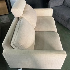 ● 無印良品、2人掛けソファー、ヘッドレスト×1の画像