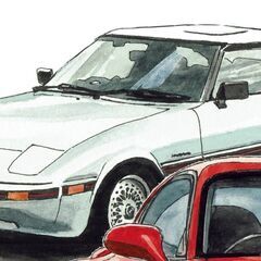 NC-372 アンフィニRX-7 限定版画 直筆サイン有 額装済 作家 平右ヱ門の画像