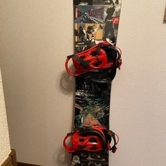 スノーボードとシューズ