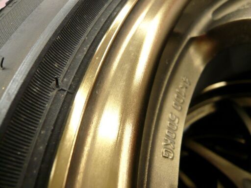 ホイール4本セット RAYS VOLK RACING CE-28N BR 17インチ 7.5JJ PCD100 5H +50 レイズ ブリジストン 215/45ZR17 中古 苫小牧西店