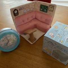取引中！すみっこぐらし 目覚まし時計、ミニミニチェストのセットの画像
