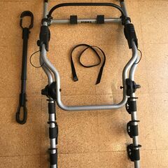 THULE ClipOn TH9104 リアドアマウント サイクルキャリア (3台用) +バイクフレームアダプター TH981付の画像