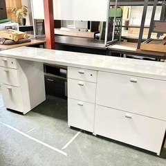 🌟激安‼️ホワイトキッチンカウンター•デスクも可能🌟便利な家具🌟