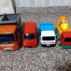 プルバックカー&手押しダンプカー&ショベルカー&ショベルカー