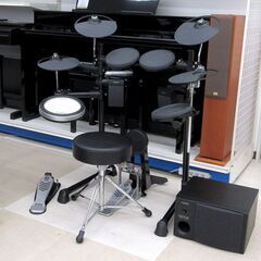 ●YAMAHA ヤマハ 電子ドラムセット DTX480KSC アンプ内蔵スピーカーMS40DR等付属 中古品 動作確認済み