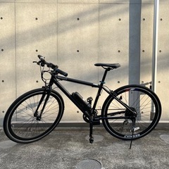 【超美品】電動アシスト自転車　ルノー製マットブラック 〔補償付き］