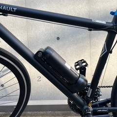 【超美品】電動アシスト自転車　ルノー製マットブラック 〔補償付き］の画像