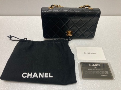（商談中）VINTAGE CHANEL ヴィンテージシャネル 極上品！ミニマトラッセ・ゴールドチェーンショルダーバッグ・ラムスキン 正
