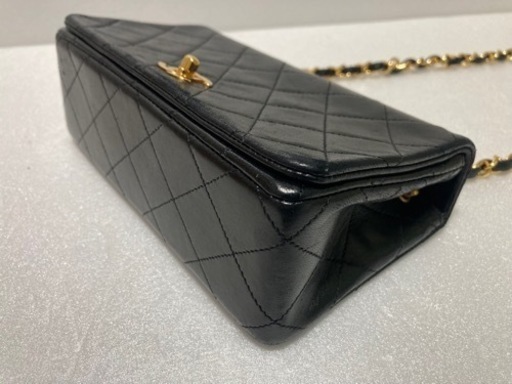 （商談中）VINTAGE CHANEL ヴィンテージシャネル 極上品！ミニマトラッセ・ゴールドチェーンショルダーバッグ・ラムスキン 正