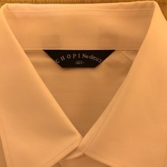 男の子　白半袖シャツの画像