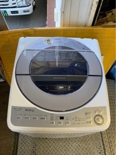 5KM 以内配送無料8KG シャープ SHARP ES-GV8B-S [全自動洗濯機