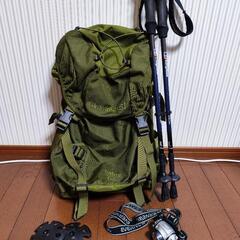 登山ザック　カリマー30L＋トレッキングポール他