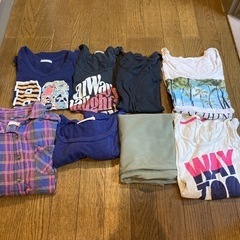 tシャツ、シャツ、ズボン、ロングtシャツ