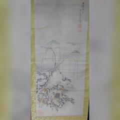 掛軸　掛け軸　水墨画　古美術　骨董品の画像