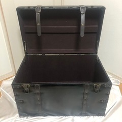 トランク 収納 スツール インテリア アンティーク レトロの画像