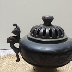 茶道具　神獣耳付　香炉　床香炉　　古美術　骨董品の画像