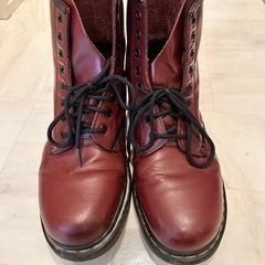 美品✨Dr. Martens ８ホール チェリーレッド UK9インチ