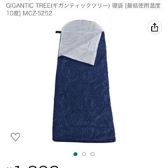 寝袋【値下げしました】の画像