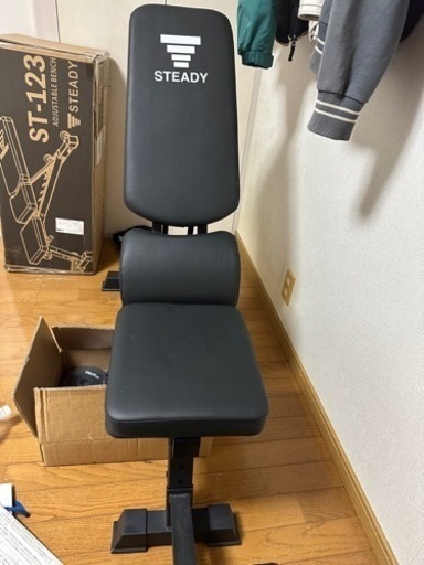 トレーニングベンチ　ダンベル　可変式　引き取り限定