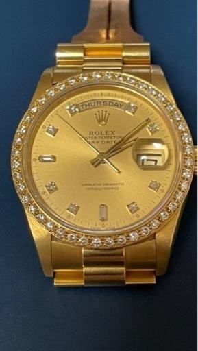 ❇️美品です！ロレックス デイデイト 18348A YG AT シャンパン文字盤