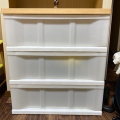 【お譲り先決定】3段ボックス　収納