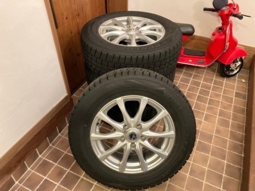 【2020年製】スタッドレス4本セット❗️　ホイール付DUNLOP 215/65R/16 アルファード
