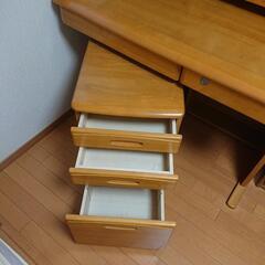  美品 学習机 収納三段ケース  の画像