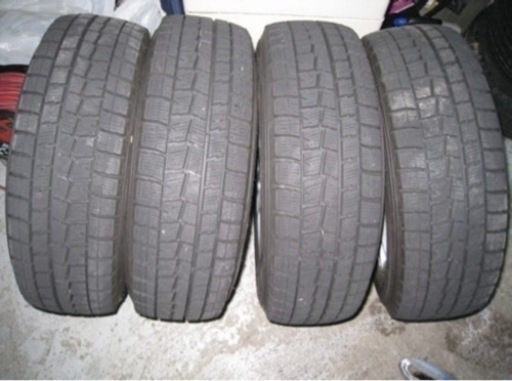 スタッドレスタイヤ 14インチ 175/65R1 4バリ山アルミホイール ウィンターマックス2シーズン使用 フィット等