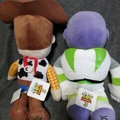 【ウッディ】トイストーリーぬいぐるみ【バズ】の画像