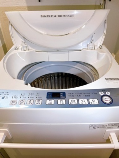2019年製　SHARP 洗濯機　7kg ステンレス穴無し槽　節水　価格交渉OK