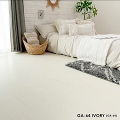 -お取引中-  [美品] 6畳用ウッドカーペット(ホワイト) ※...