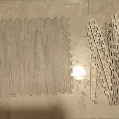 木目調　ジョイントマット　大判59cm　防音　カーペット　フロアマットの画像