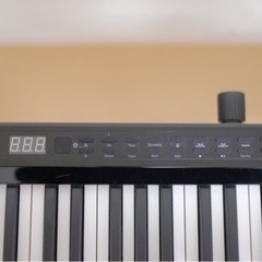 ポータブル電子ピアノ（88鍵盤）と電子ピアノスタンドの画像