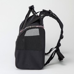 【値下げしました！】ペット用キャリーリュック ブラックの画像