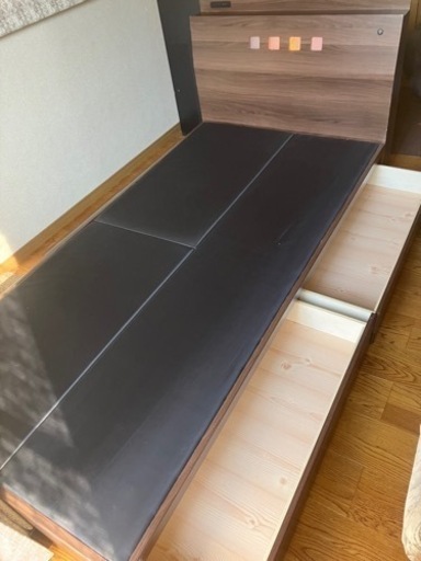 (確定済み)収納付きシングルベッド